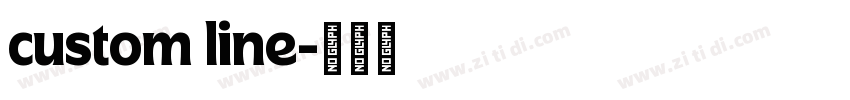 custom line字体转换